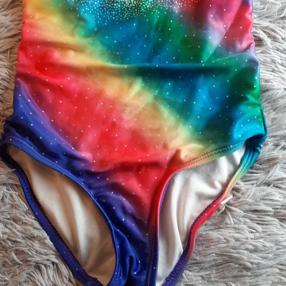 Jojo Siwa Rainbow One Piece Bathing Suits Size 5-6 - Picture 5 of 8